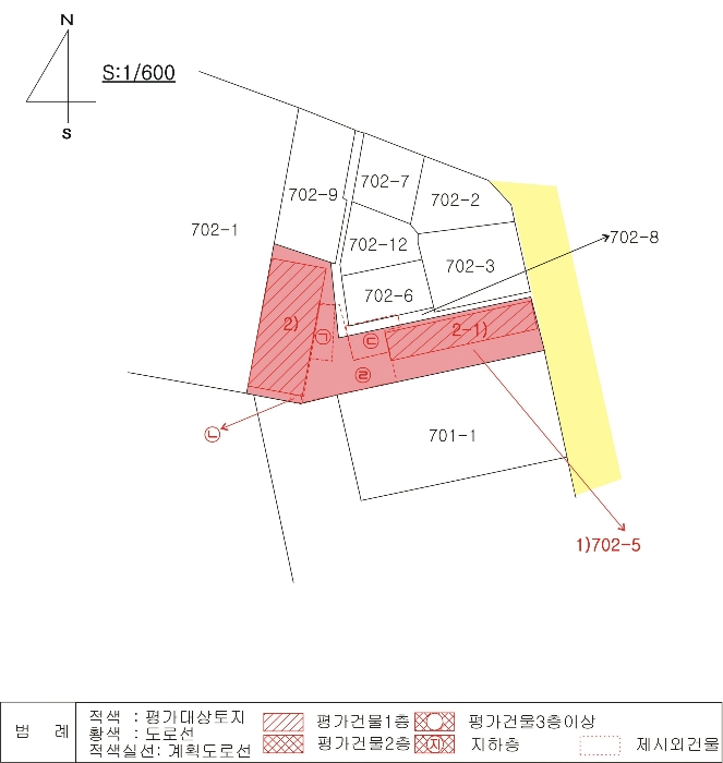 지 적 및 건 물 개 황 도