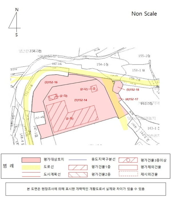 지 적 및 건 물 개 황 도