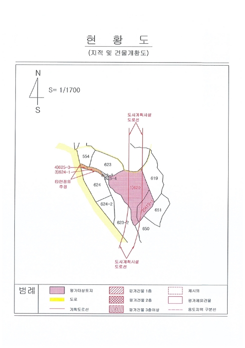 지적 및 건물개황도