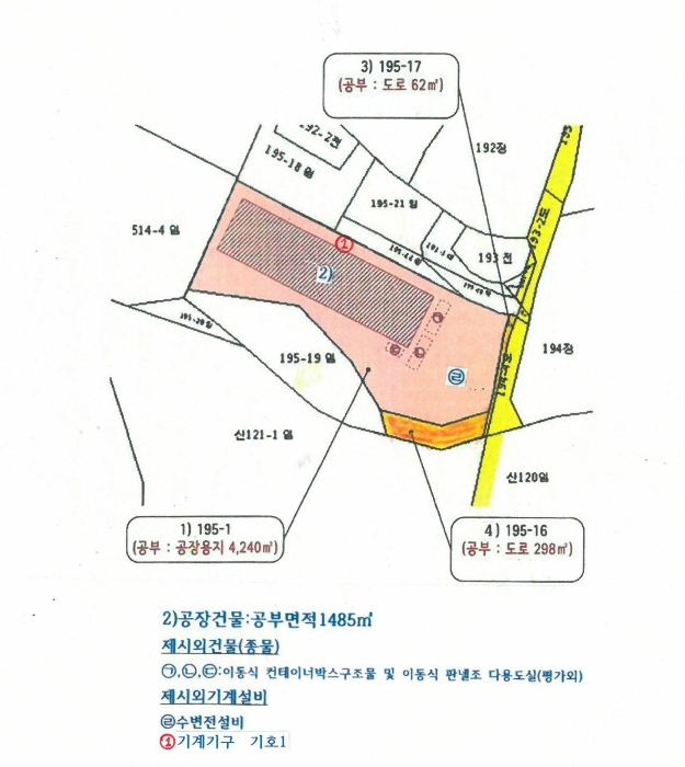 지적 및 건물개황도