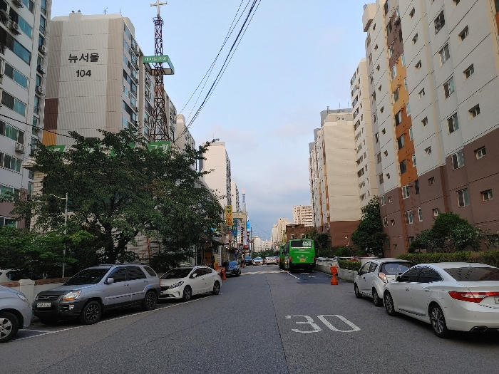 단지내 도로 전경