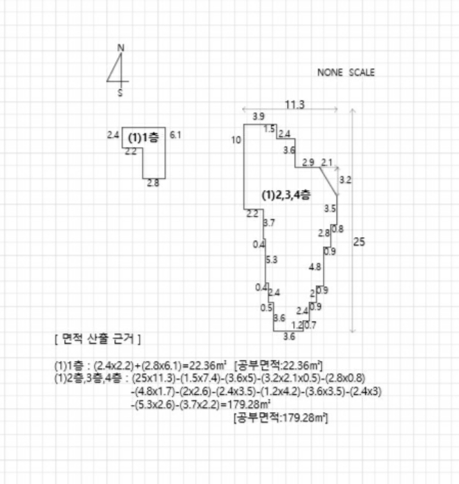 지적 및 건물개황도