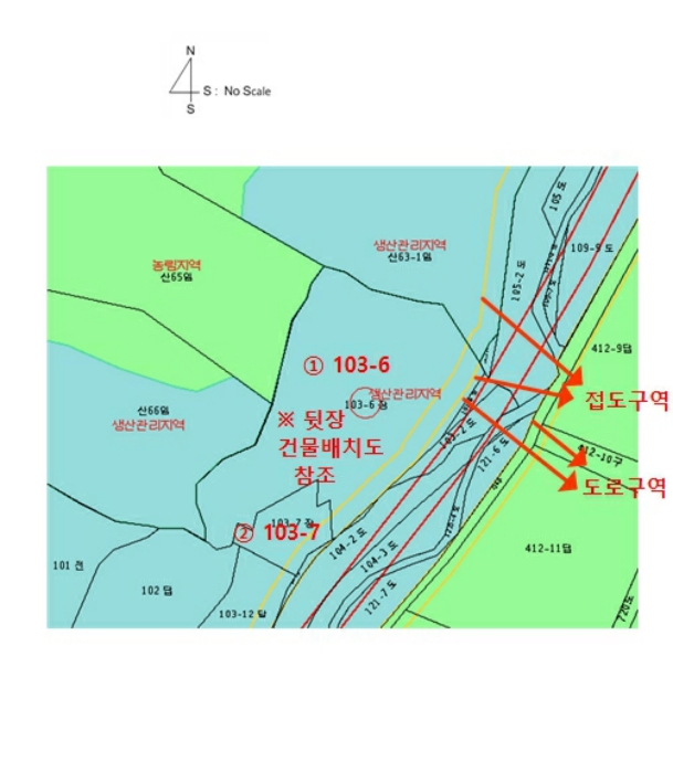 지적도 및 건물개황도