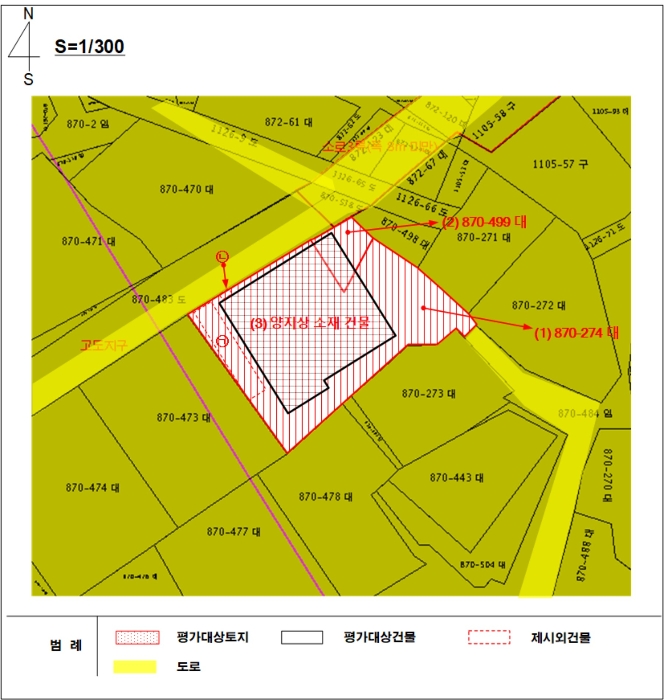 지적 및 건물개황도