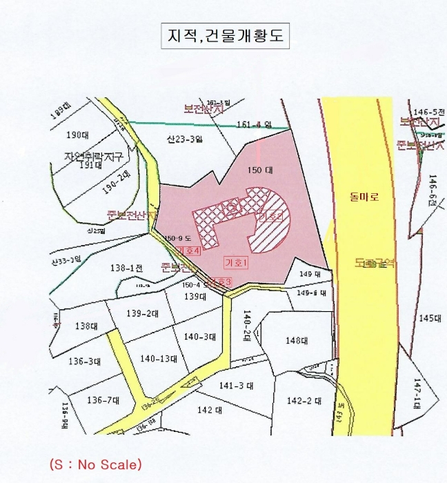 지적,건물개황도