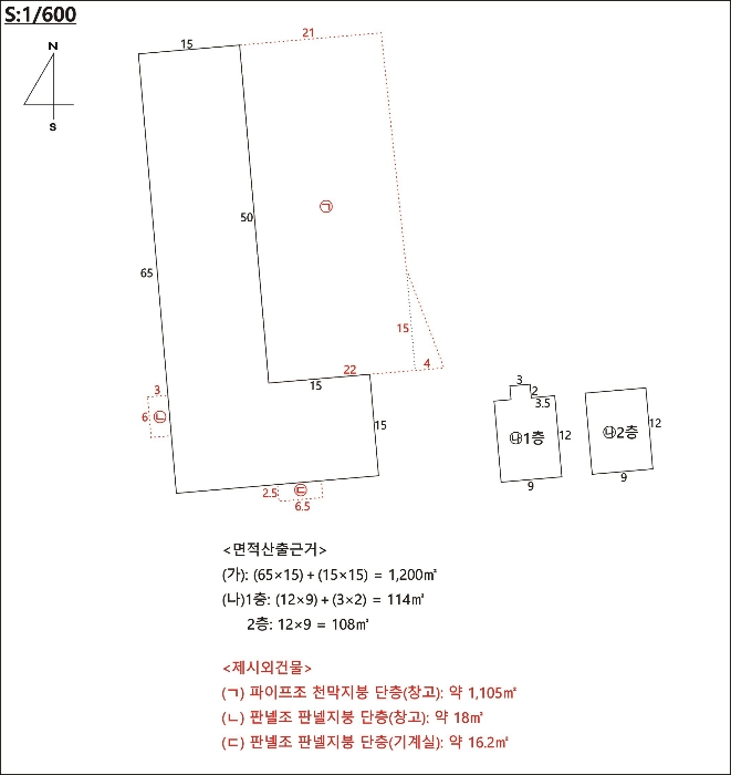 건  물  개  황  도