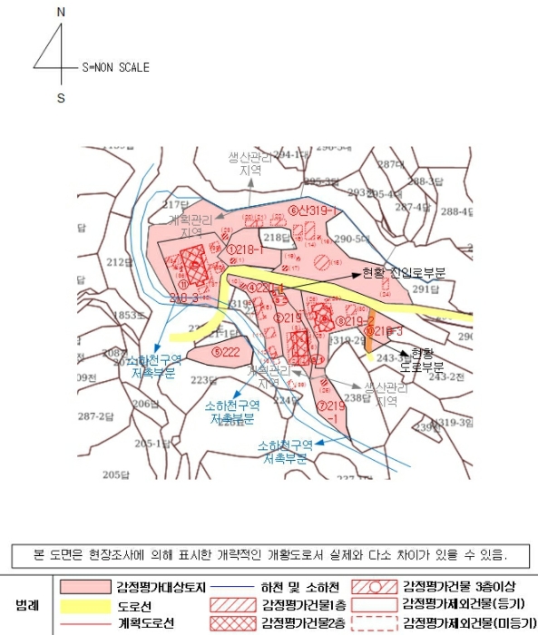 지적 및 건물개황도