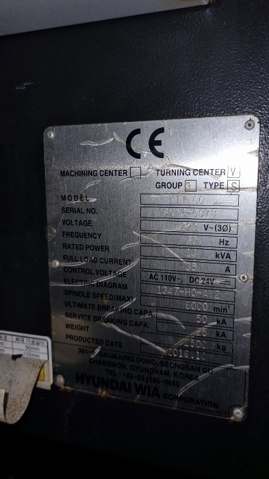 기계기구 10 명판 (B-1라인 KIT400 - G3XA3-0979)