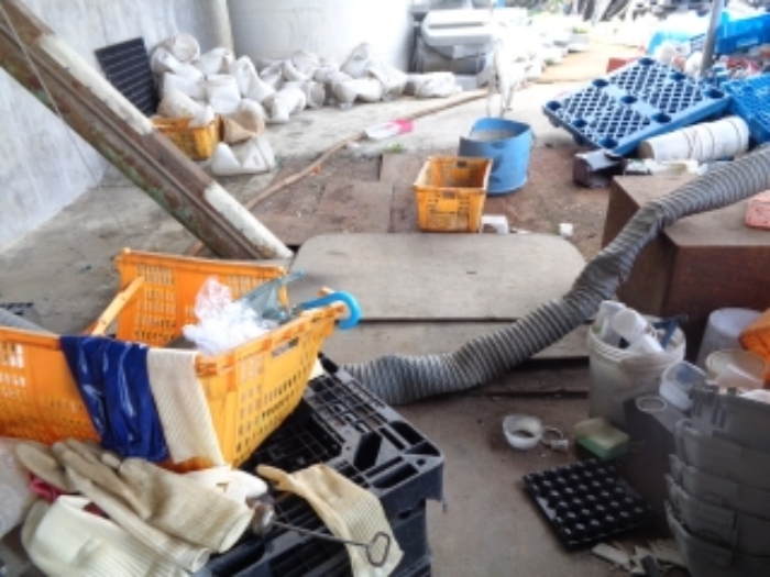 목록 기계기구 지하에 설치된 분쇄시설 전경 (소유자의 진술에 의함)