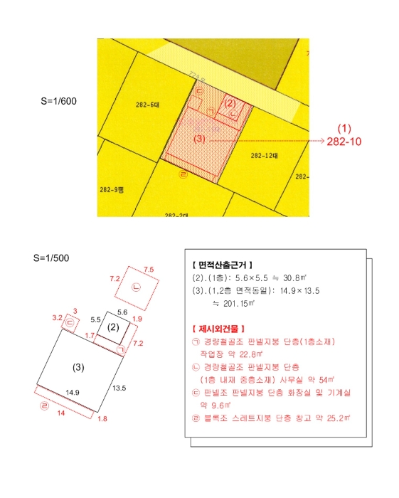 지적및건물개황도