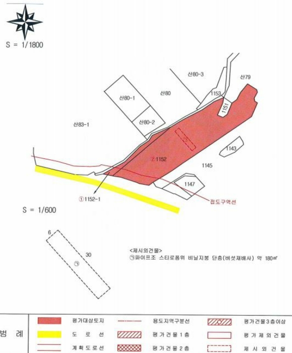 지 적  및 건 물 개 황 도