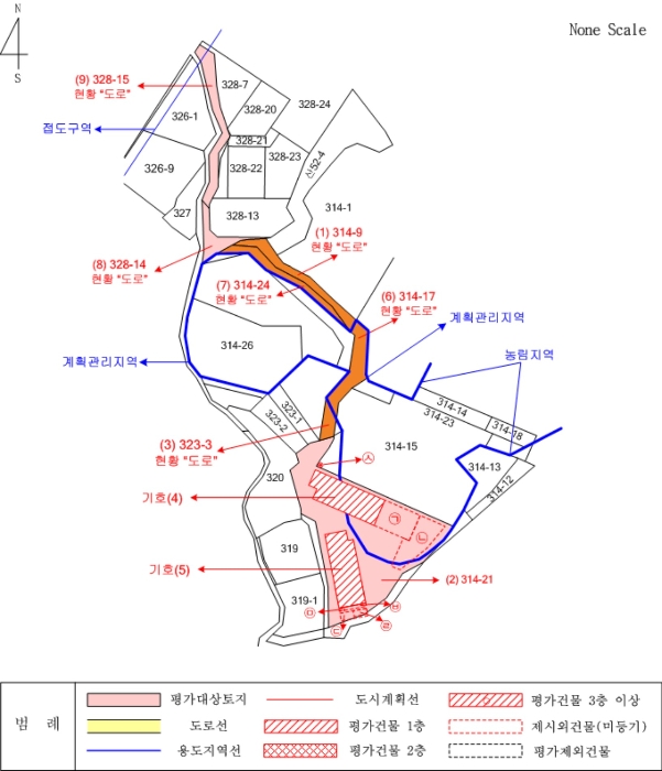 지적 및 건물개황도