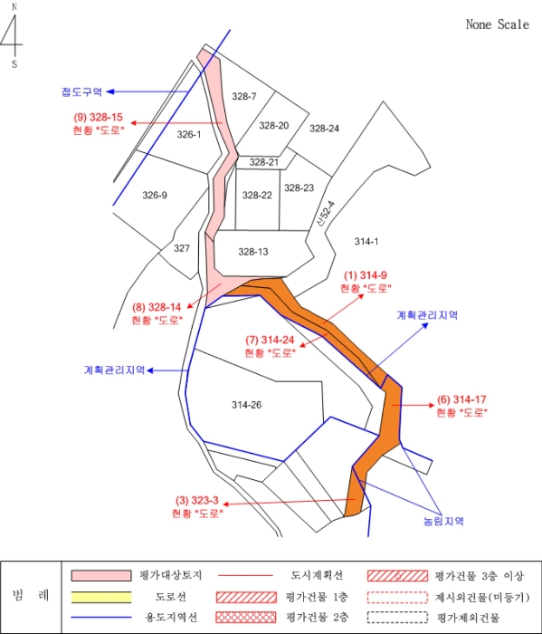 지적 및 건물개황도