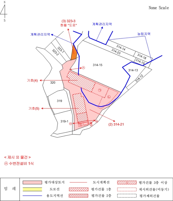 지적 및 건물개황도