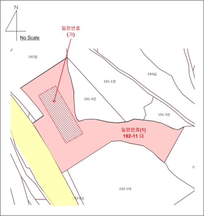 지적 및 건물개황도