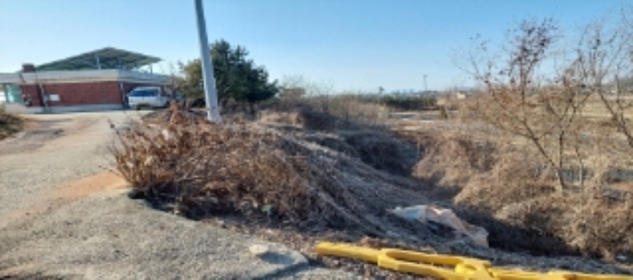 목록3,5,6,7 토지 일부(일부 도로, 일부 경사면) 전경