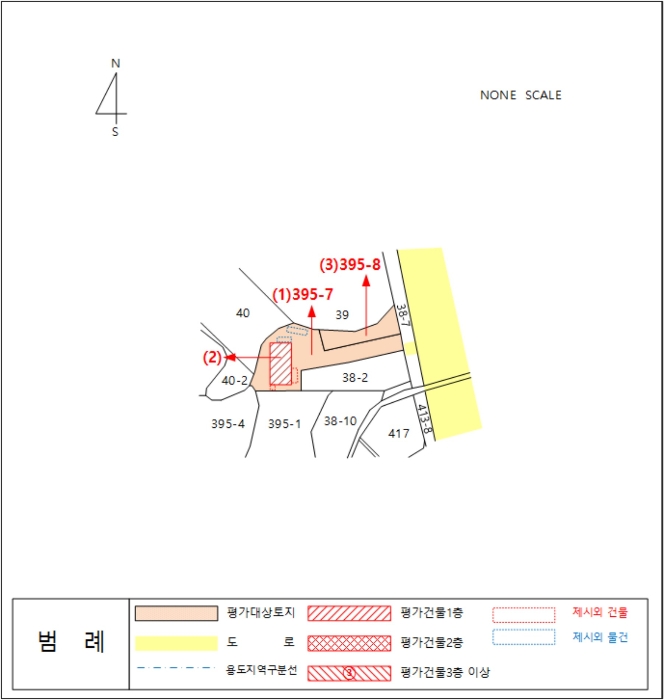 지적 및 건물개황도