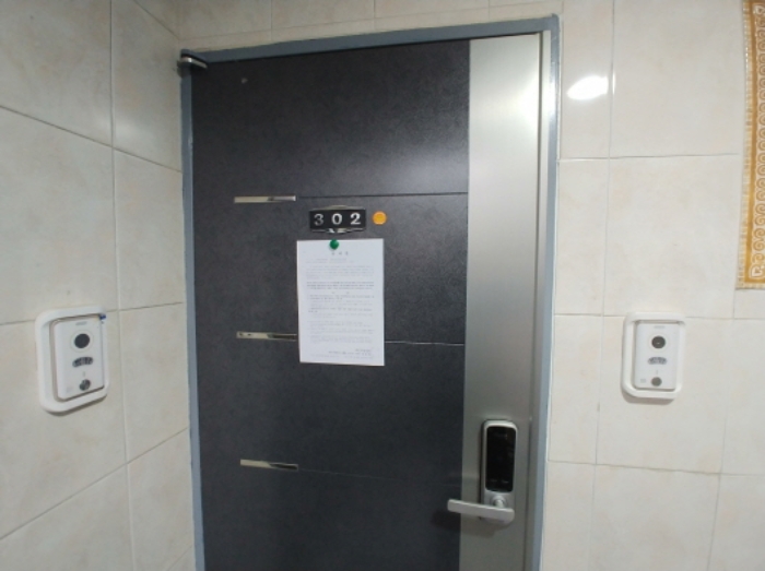 302호 안내문 부착