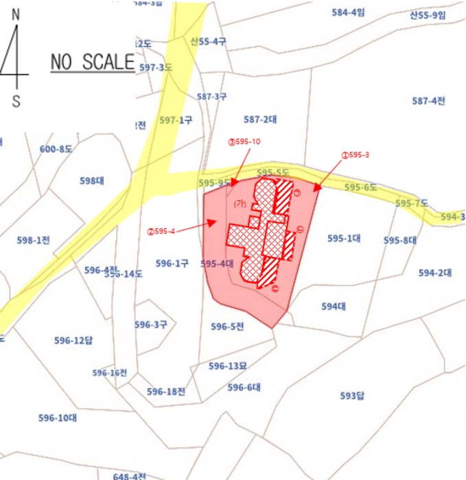 지 적 및 건 물 개 황 도