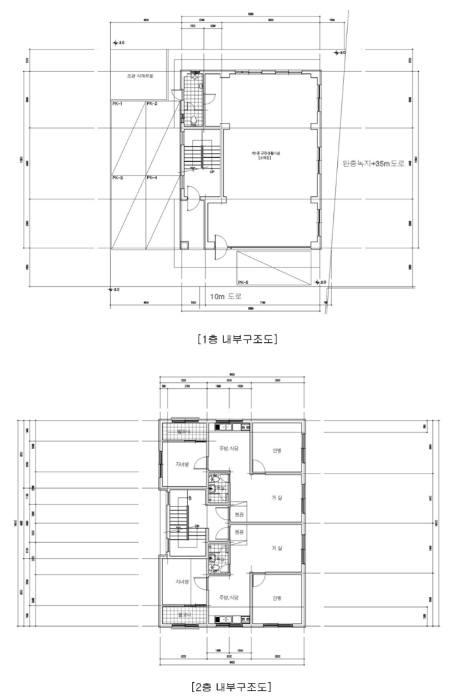 건물개황 및 내부구조도