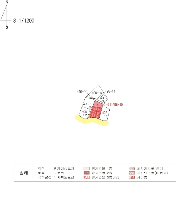 지적 및 건물개황도