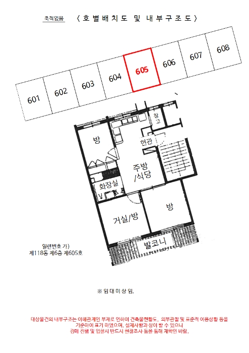 건물이용상황 및 임대상황