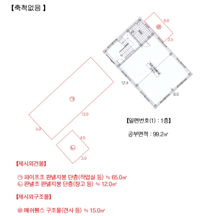 건물개황도 및 내부구조도