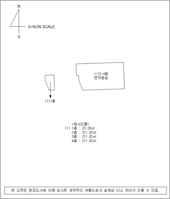 지적 및 건물개황도