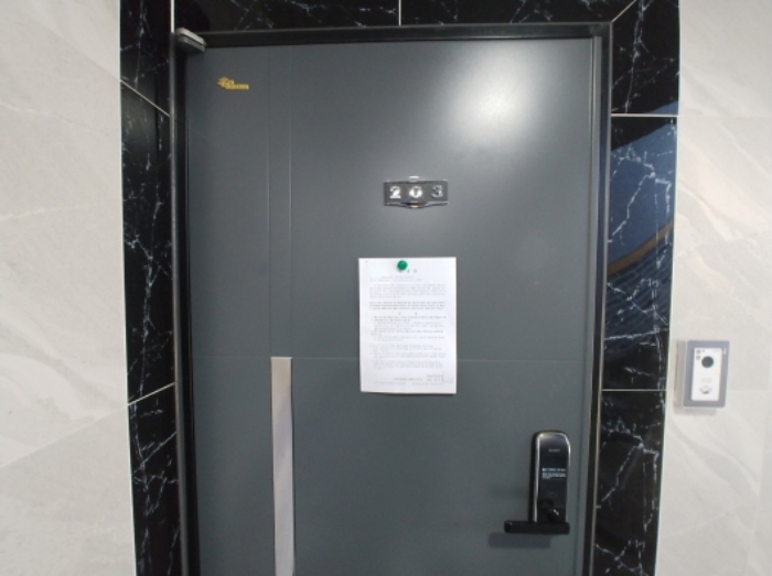 203호 안내문 부착