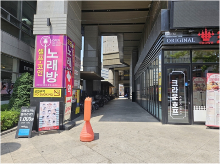 [ 건 물 전 면 부 ·본 건 연 결 통 로 ]