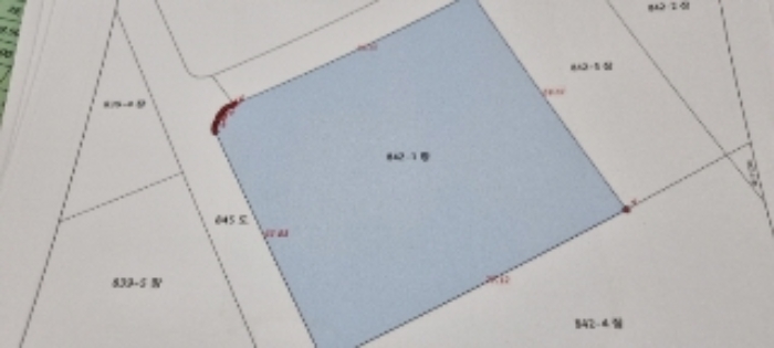 남원 노암 842-1 지적도면 사진