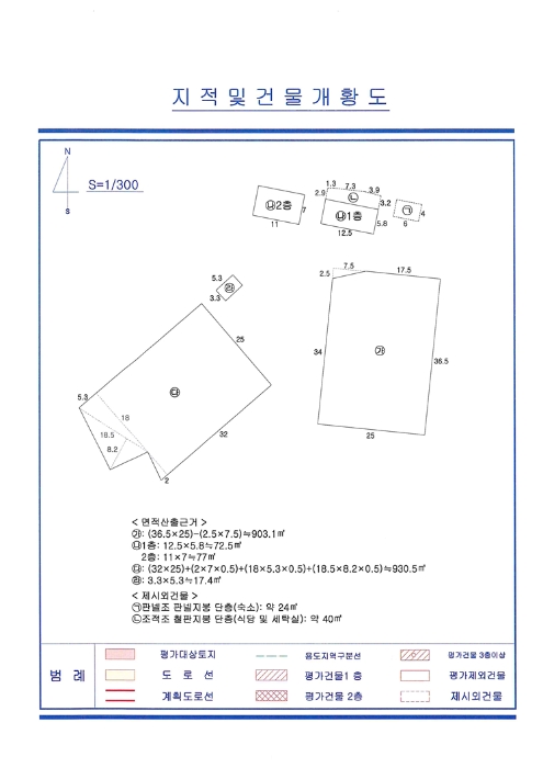 건 물 개 황 도