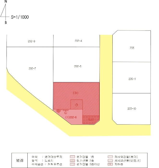 지적 및 건물개황도