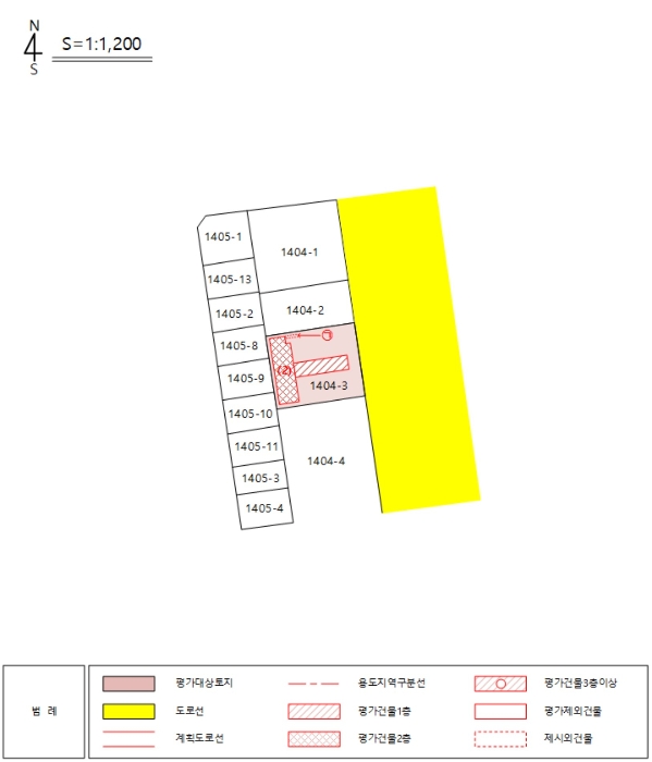지 적 및 건 물 개 황 도