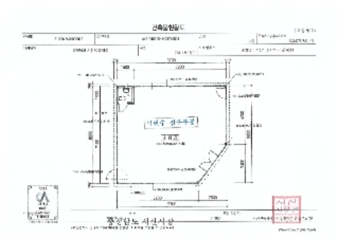 목록 4 나동 건축현황도