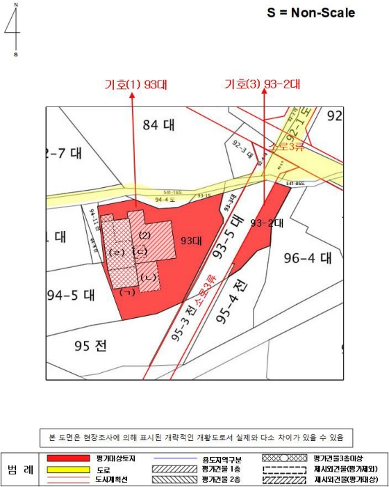 지 적 및 건 물 개 황 도