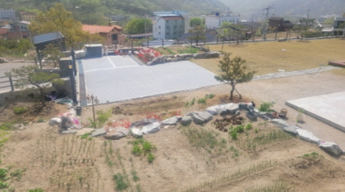 경북 칠곡 동명면 기성리 산74. 지상의 전경