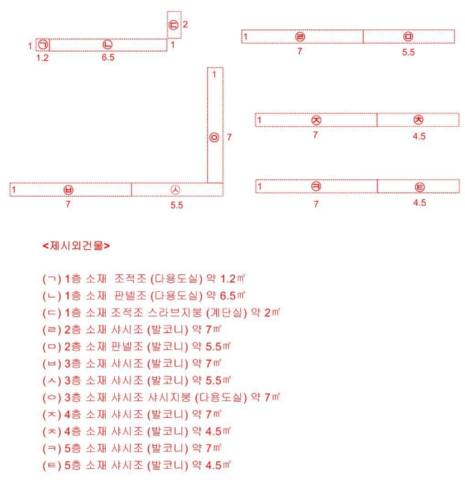 건물개황도 및 내부구조도