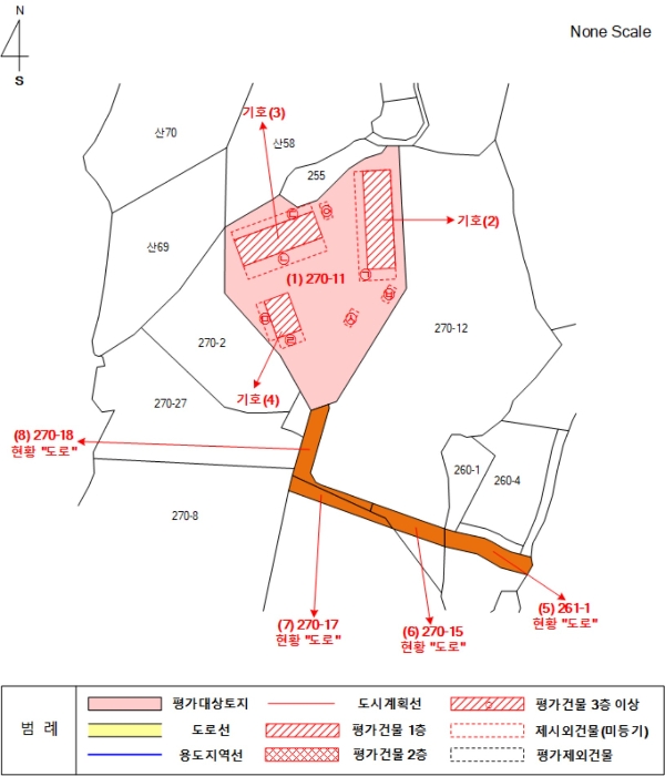 지적 및 건물개황도