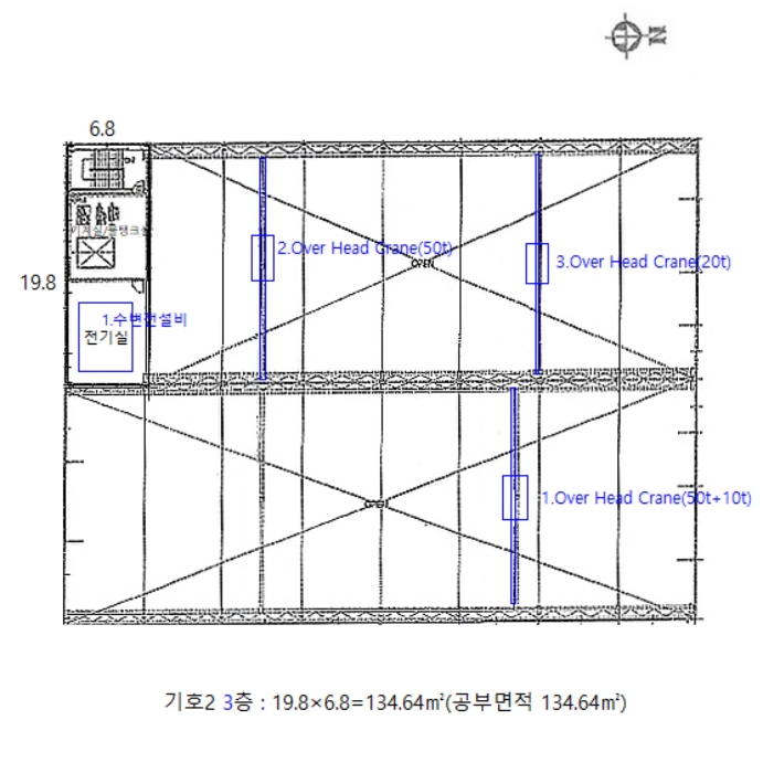 건물 개황도 및 기계기구 배치도