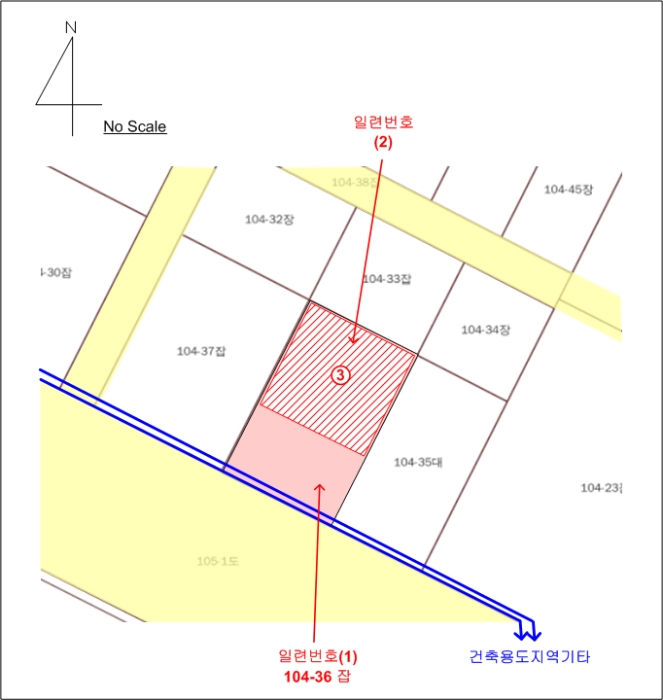 지적 및 건물개황도