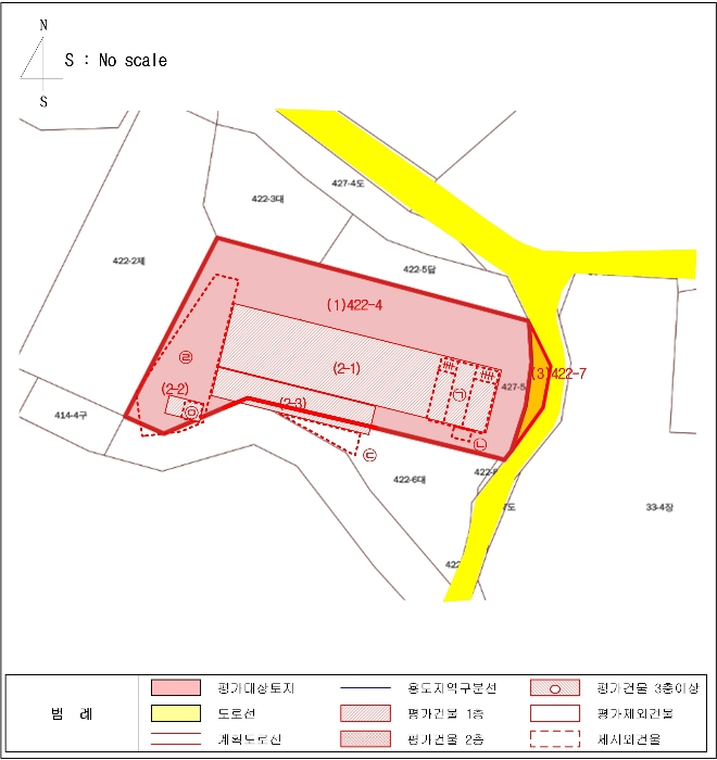 지 적 및 건 물 개 황 도