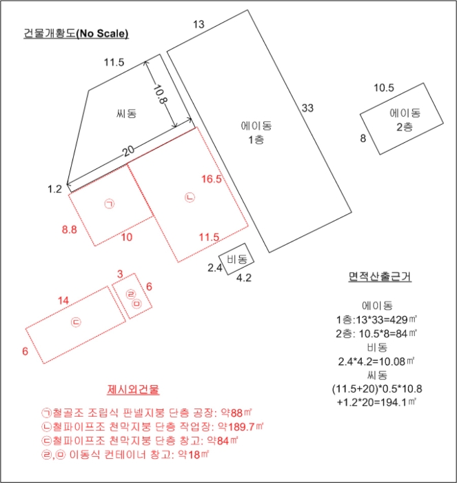 건 물 개 황 도