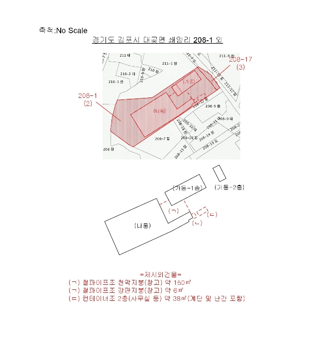 지 적 및 건 물 개 황 도