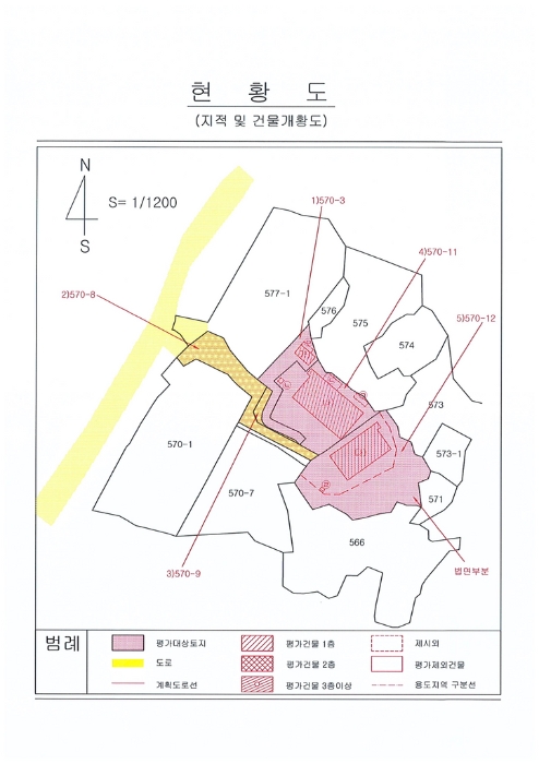 지적 및 건물개황도