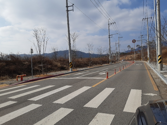 북측 도로전경