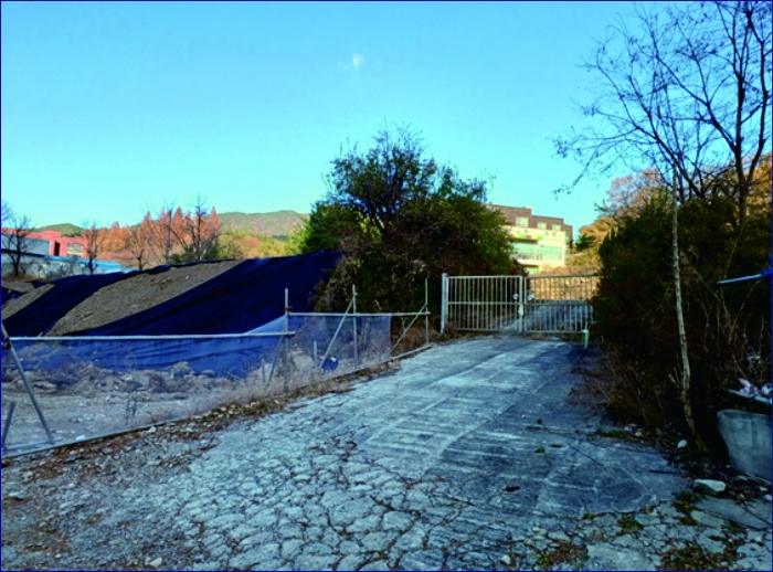 본건 (2) 토지. 대문. 바닥포장 등