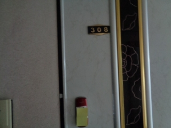 목록2의 다가구주택 308호 출입문 전경