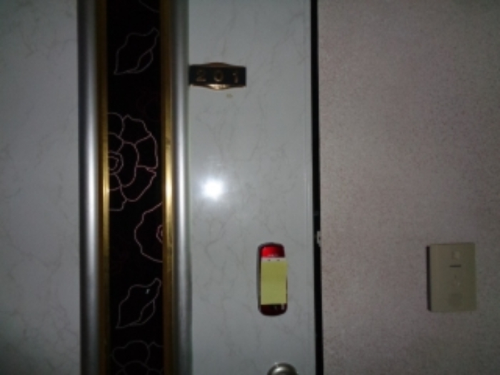 목록2의 다가구주택 201호 출입문 전경