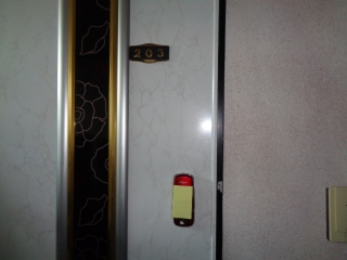 목록2의 다가구주택 203호 출입문 전경